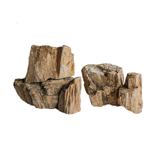 Aquarium landscape decoration natural rocks Yellow wood fossil aquarium natural stones wholesale