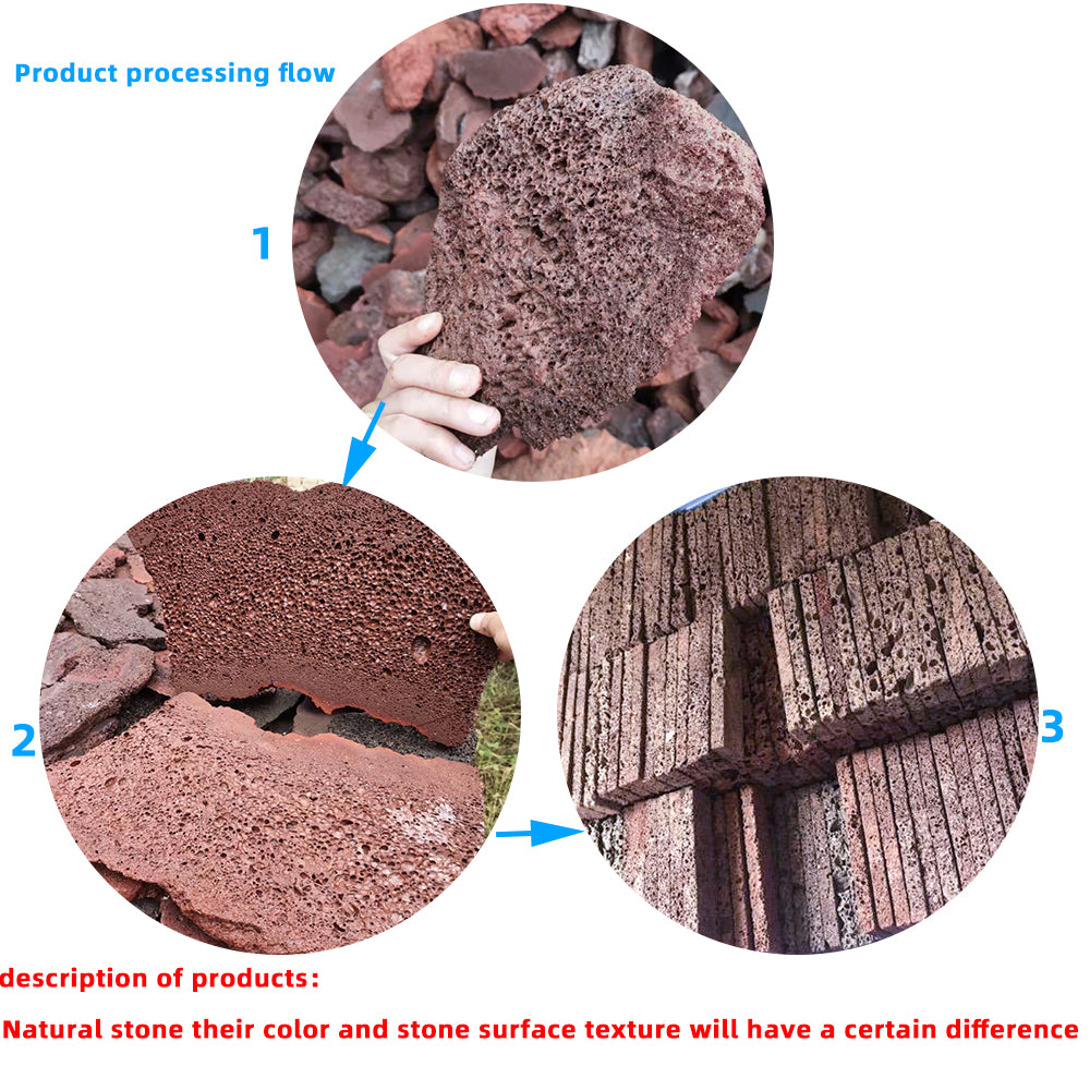 6PCS Aquarium landscape decoration basalt stone flake Moss water grass planter wholesale