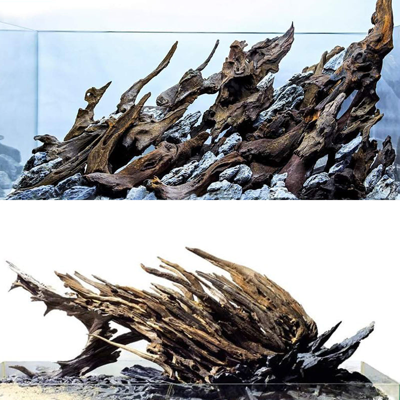 Aquarium landscape decoration driftwood Long strip shape Sunken driftwood wholesale